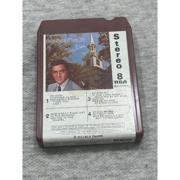 Elvis Presley 8 Track How Great Thou Art Record Lebel 1977 - Picture 1 of 6